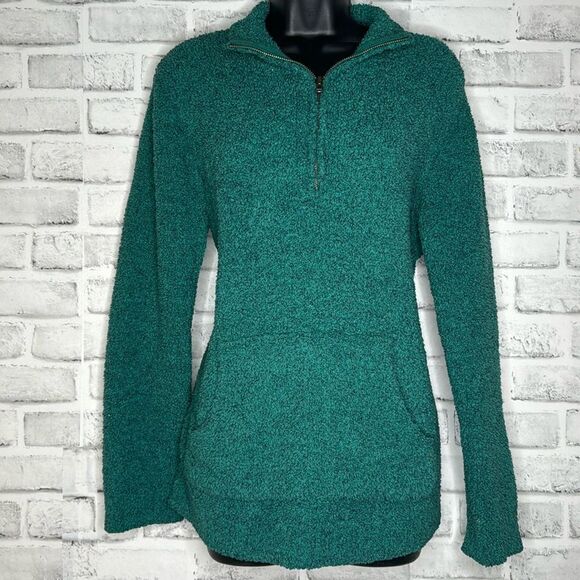 Natural Reflections Green Half Zip Fleece Pull Over Size Medium - Picture 1 of 6